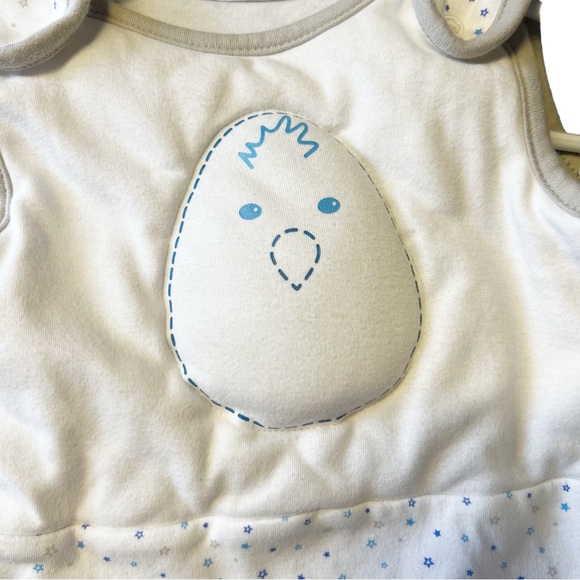 Nestled Bean Baby Zen Sleep Sack Classic Stardust Blue - Picture 4 of 6